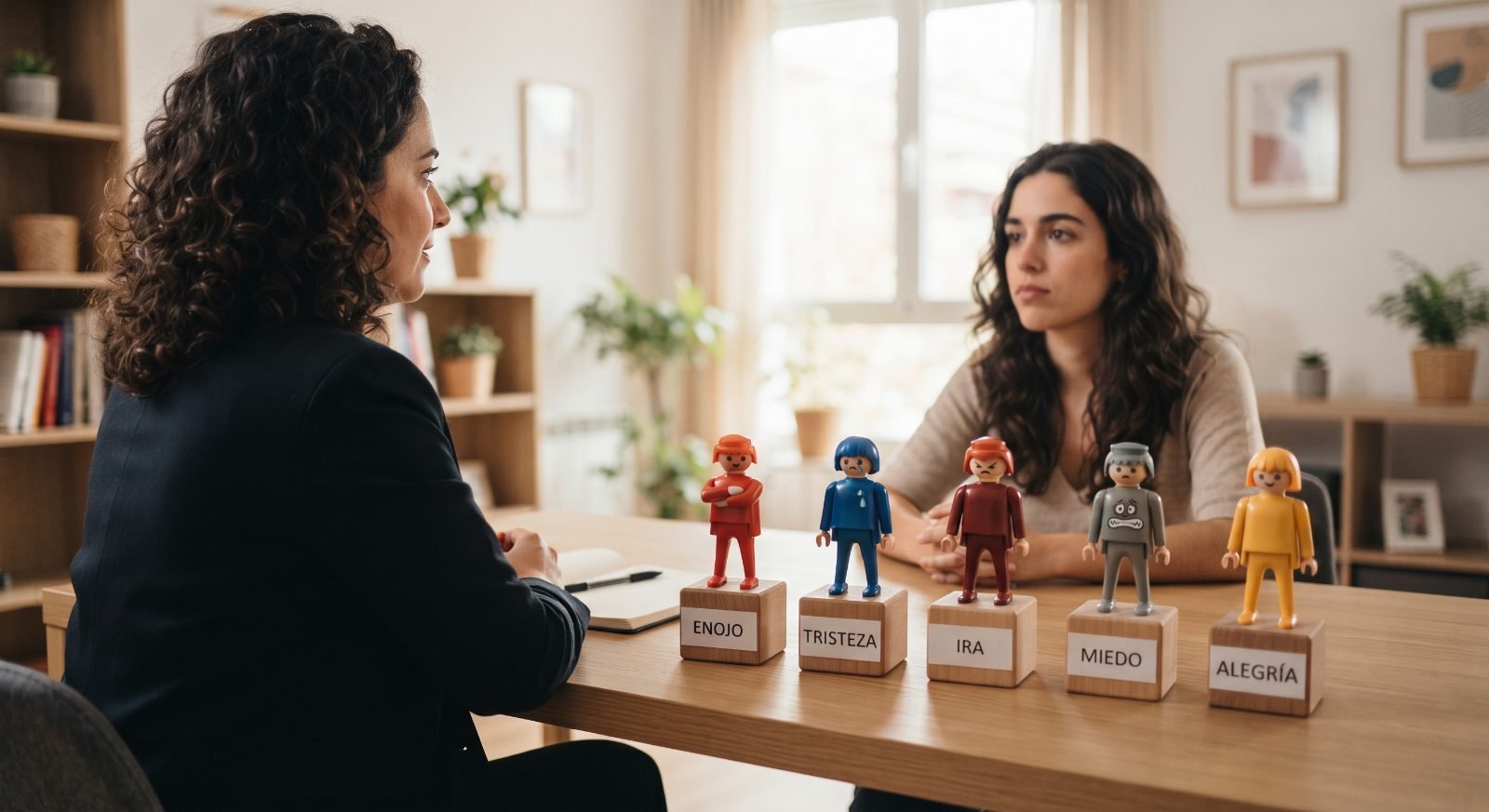 Sesión de gestión emocional y reprogramación interna con Araceli Negreira, con figuras de representación